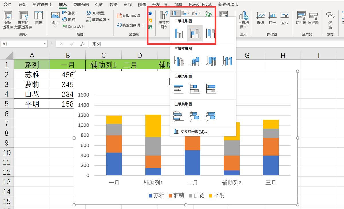 柱状图excel怎么做（实例操作方法详解）-趣帮office教程网