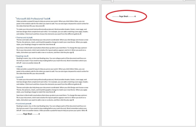 word中间隔了一片空白怎么删除（删除Word文档中包括空白页面在内的页面的4种方法）-趣帮office教程网