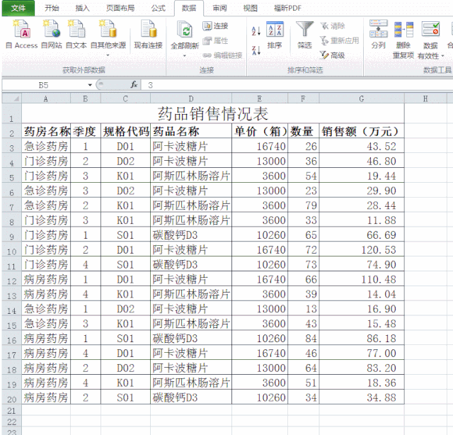 excel中的排序与自动筛选功能用法介绍-趣帮office教程网