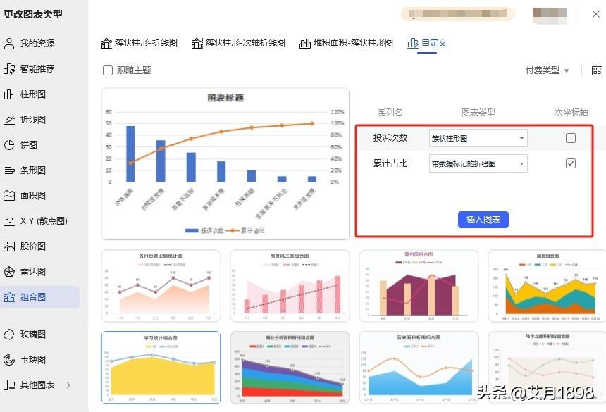 柏拉图表格制作方法，excel制作柏拉图表格教程-趣帮office教程网