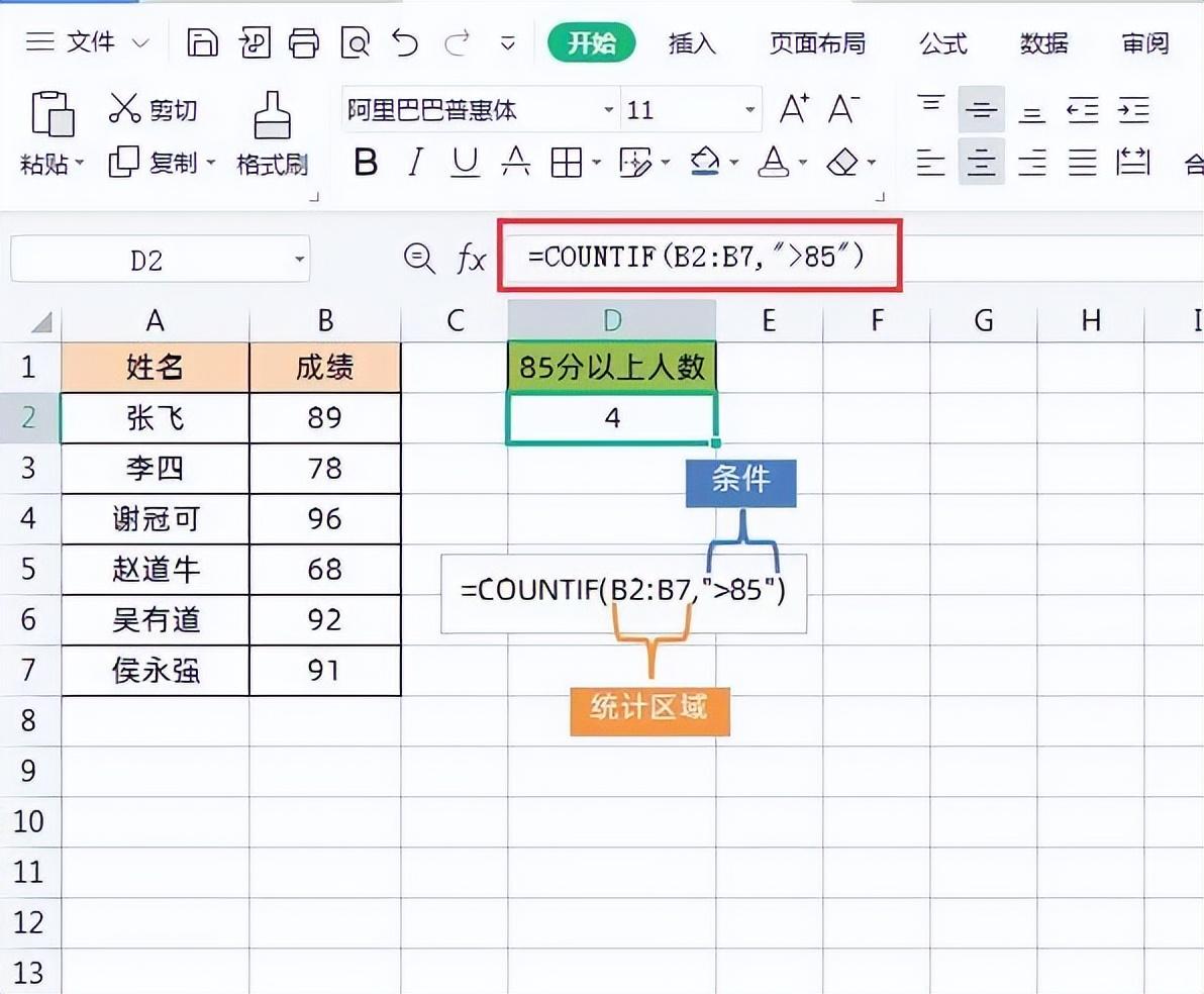 excelcountif函数的用法，COUNTIF函数快速实现不重复计数的方法-趣帮office教程网