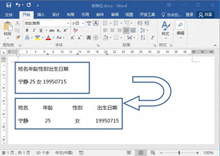 word制表位位置怎么设置，制表位设置小技巧-趣帮office教程网