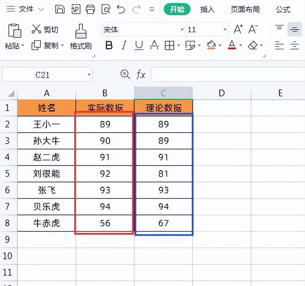 两个excel表快速核对差异的方法，excel快速核对两表数据的小技巧-趣帮office教程网