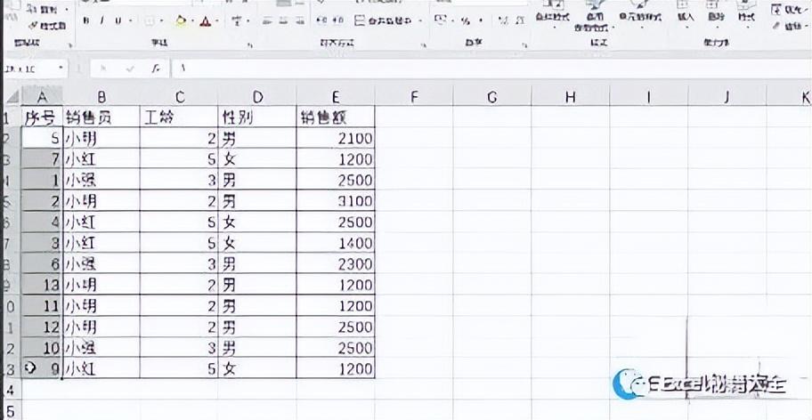 excel排序为什么还是乱的，excel原有的序号乱了怎么重新排序？-趣帮office教程网