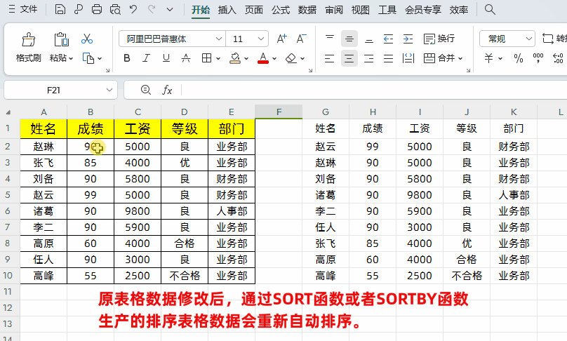 excel按顺序排列怎么操作，用这2个函数轻松实现按条件自动排序-趣帮office教程网