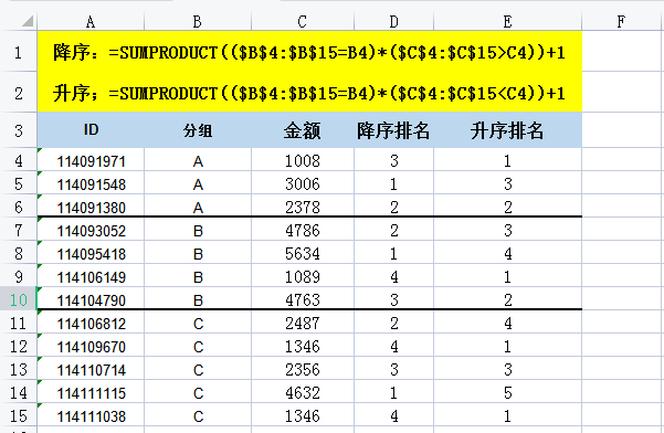 excel排序函数有哪些，excel中4个排名函数用法详解-趣帮office教程网