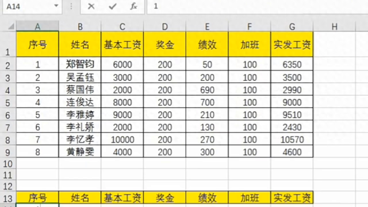 excel工资表制作方法，制作工资表不妨试试这个方法！-趣帮office教程网