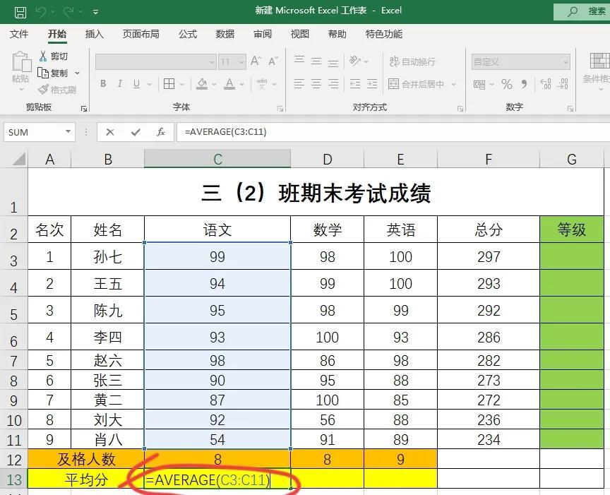 平均分怎么算excel实用案例，excel按条件统计数据个数及求平均值的方法-趣帮office教程网