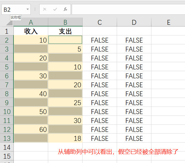 如何去除excel的空字符号,一招清除Excel中的假空-趣帮office教程网