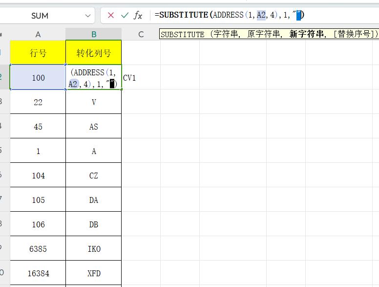 excel小技能之如何将行号数值转化为列号SUBSTITUTE&ADDRESS函数-趣帮office教程网