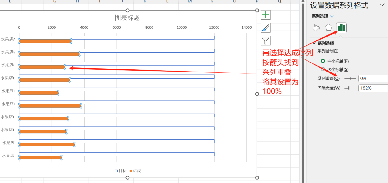 excel制作销售进度条，让数据一目了然-趣帮office教程网