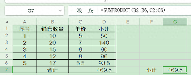 全面解析Excel中的SUMPRODUCT函数：实例与用法-趣帮office教程网