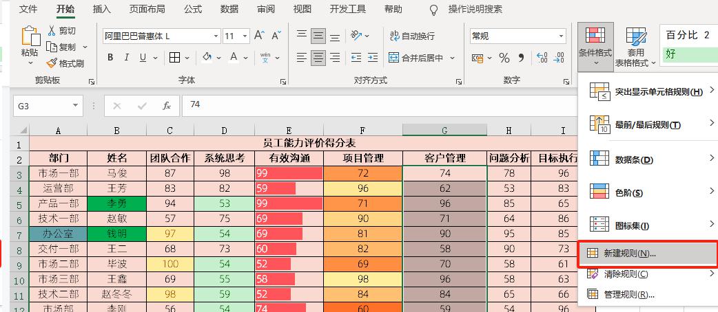 Excel条件格式图表制作教程-趣帮office教程网