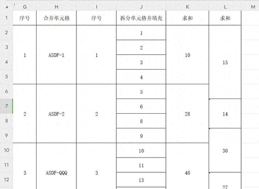 excel中不规则合并单元格如何快速求和？-趣帮office教程网