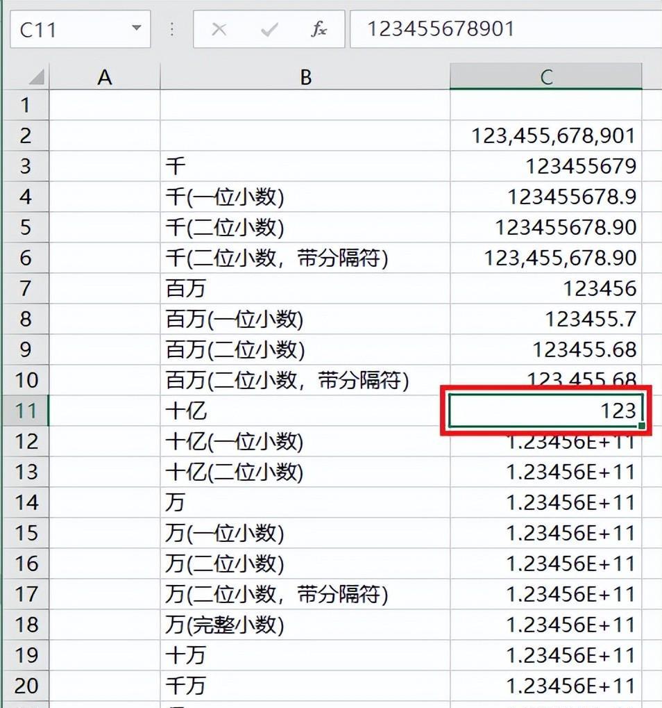 将excel数值按不同单位显示，excel金额各种单位换算方法总结-趣帮office教程网