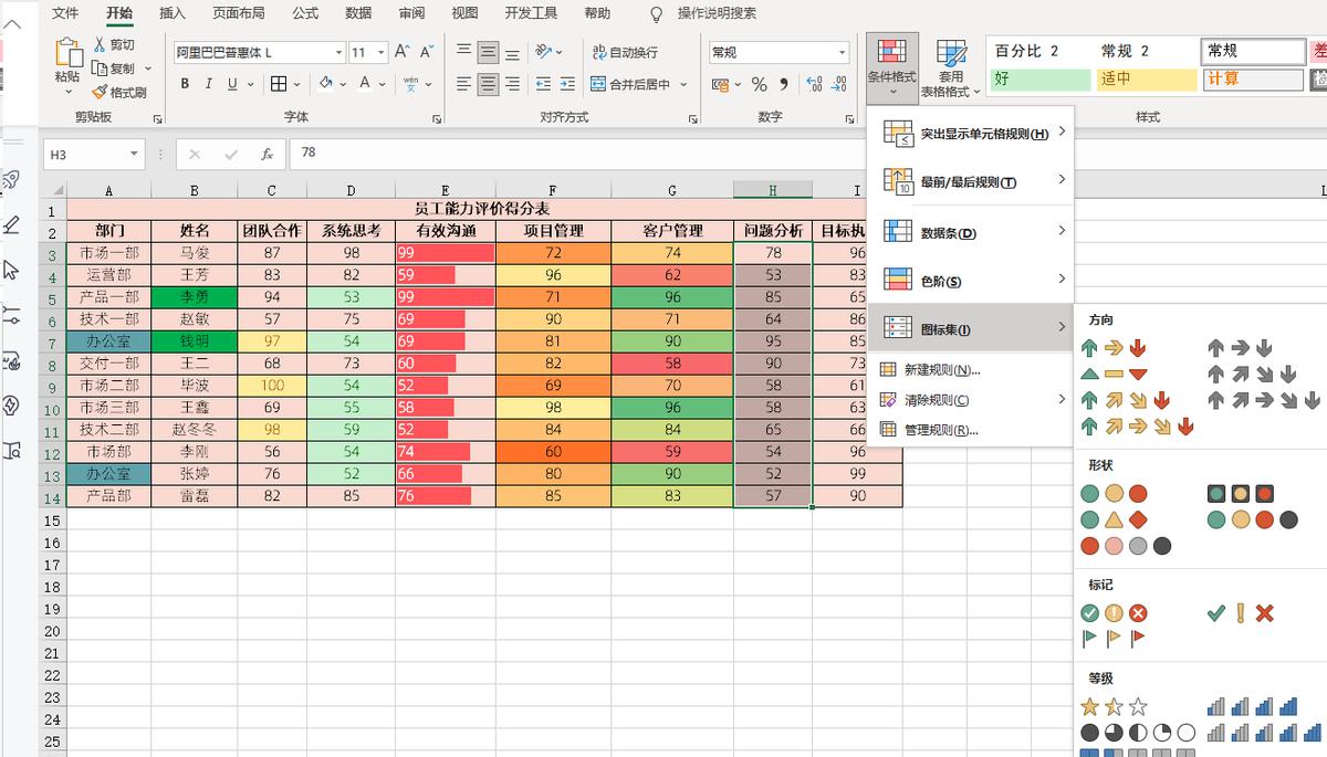 Excel条件格式图表制作教程-趣帮office教程网