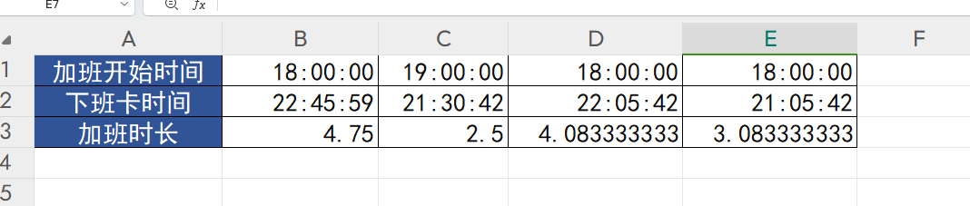 excel中计算加班时间的2个方法-趣帮office教程网