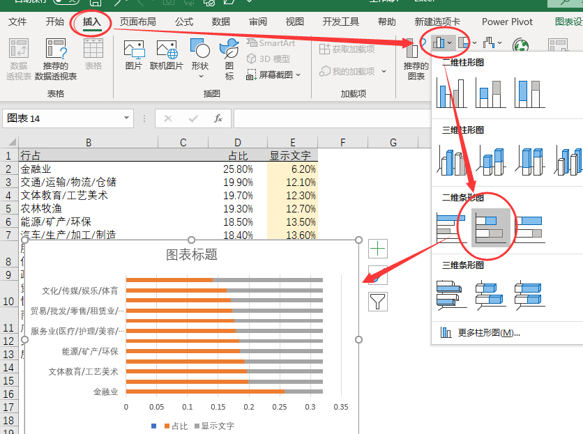 用excel制作漂亮条形图的方法-趣帮office教程网