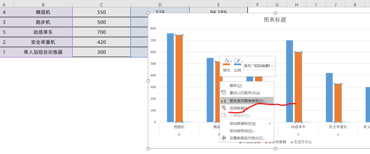 Excel中制作山峰对比柱形图的方法和详细步骤-趣帮office教程网