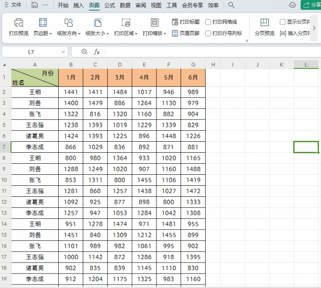 WPS的Excel表格打印或导出PDF时内容显示不全解决方法-趣帮office教程网