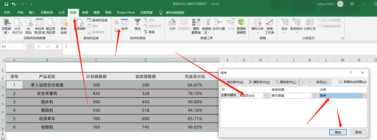 Excel中制作山峰对比柱形图的方法和详细步骤-趣帮office教程网