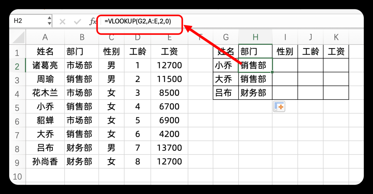 Excel中VLOOKUP函数进行多列数据匹配的3个用法全面解读-趣帮office教程网