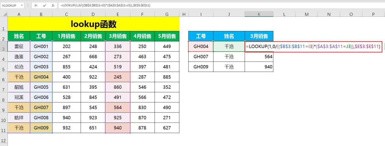 excel中lookup家族系列函数用途和基础操作介绍-趣帮office教程网