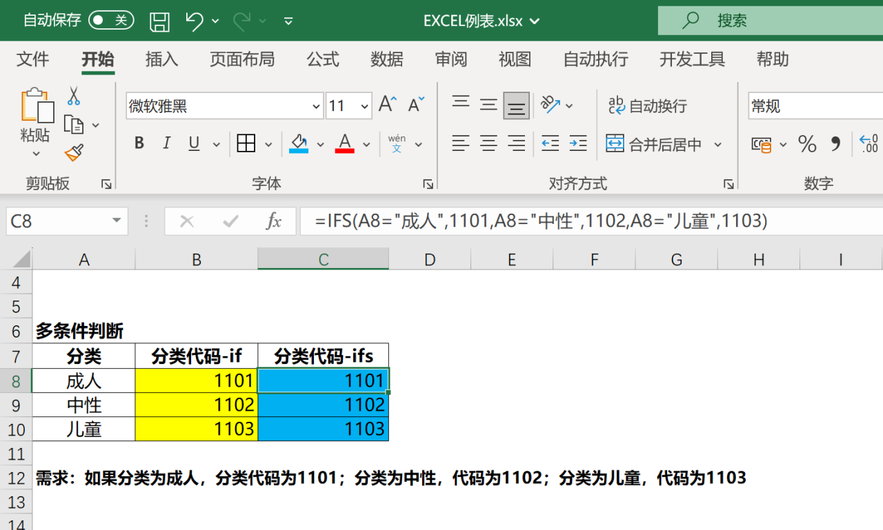 在 Excel中与 IF 相关的IF、IFS、IFERROR、IFNA等函数的用法-趣帮office教程网