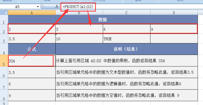 excel product函数的使用方法及实例-趣帮office教程网