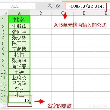 excel根据姓名统计人数的三种方法-趣帮office教程网