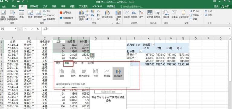 excel数据生成图表的两种常用且便捷的方法详解 - 趣帮office教程网