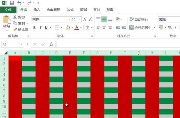 excel怎么快速设置隔行和隔列显示特定颜色的效果？-趣帮office教程网
