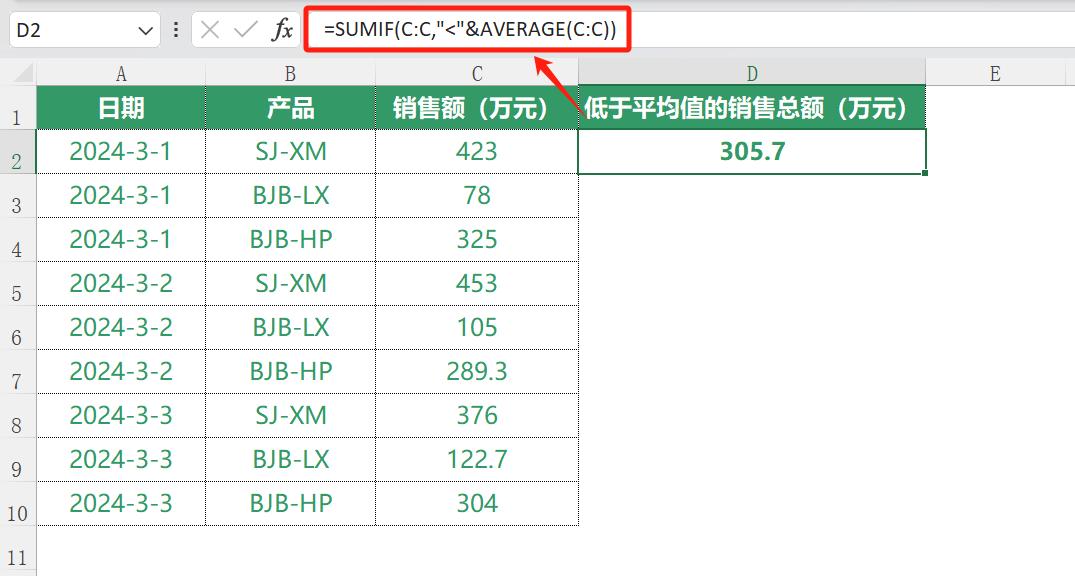 excel中sumif函数的使用方法全解析-趣帮office教程网