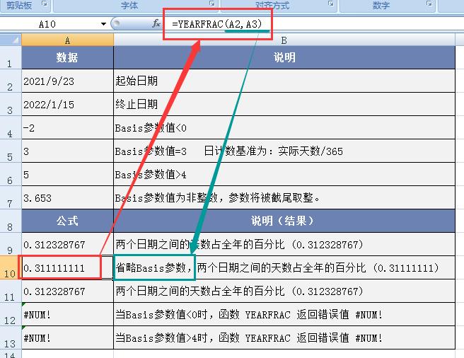 深入解析Excel的YEARFRAC函数：日期占比计算利器-趣帮office教程网