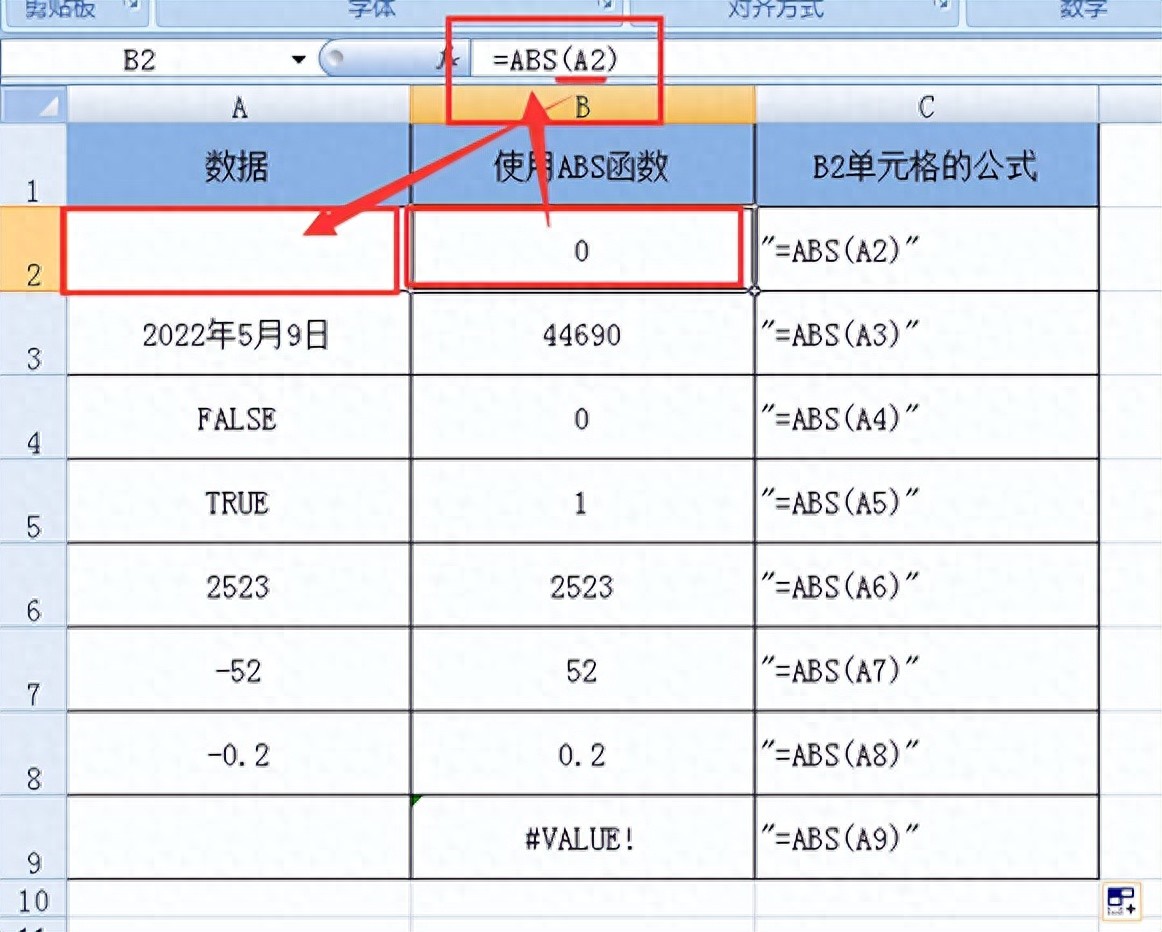 别再为数值正负头疼！ABS函数用法解读，一招搞定绝对值！-趣帮office教程网