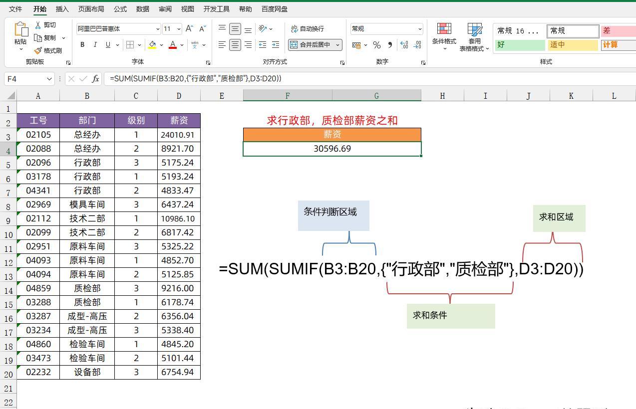 excel中SUMIF函数使用全攻略：7种实用方法大揭秘-趣帮office教程网