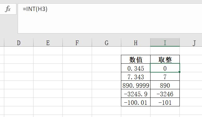Excel中INT函数应用：将数字向下舍入到最接近整数-趣帮office教程网