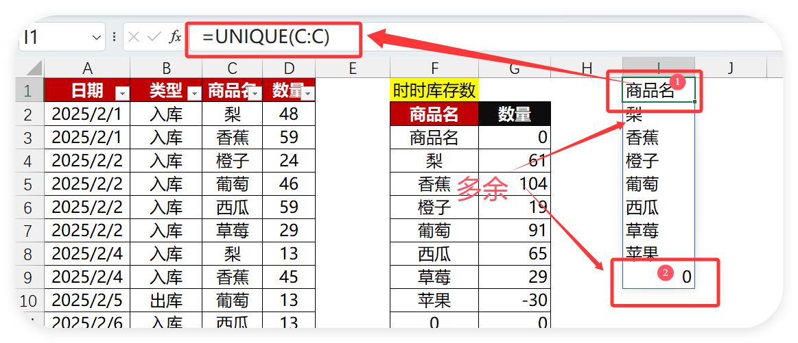 库存统计太痛苦？Excel这两个功能自动计算，让你准时下班！-趣帮office教程网