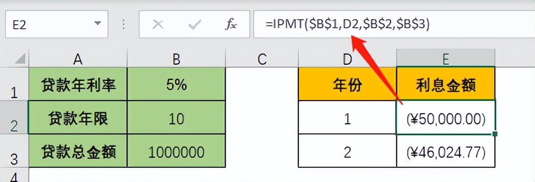 Excel IPMT函数轻松算出贷款利息，银行都在用-趣帮office教程网