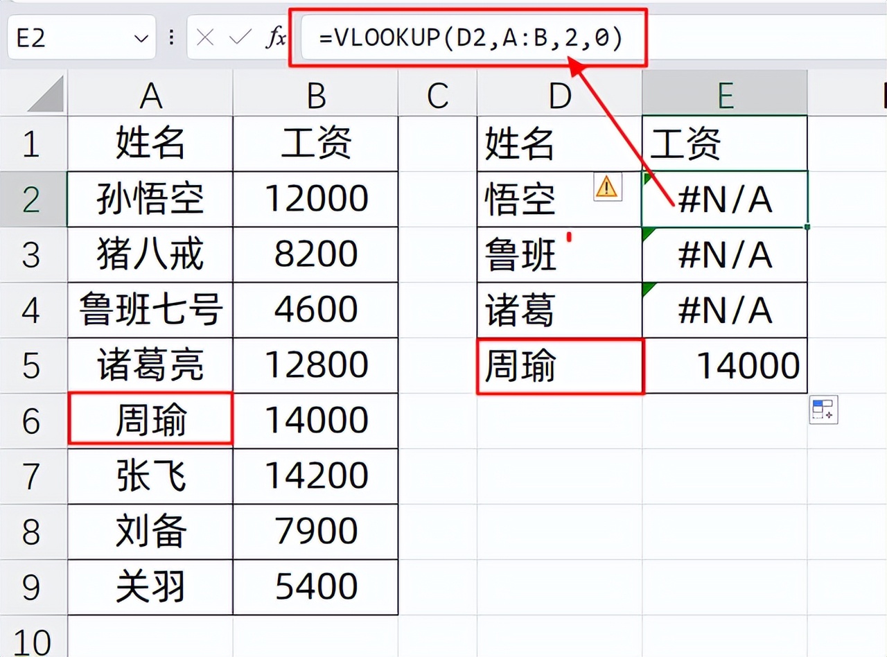 一文读懂：VLOOKUP与通配符的超强组合应用-趣帮office教程网