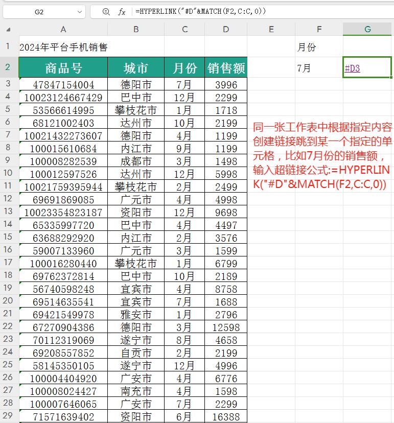 Excel高效技巧：巧用HYPERLINK函数实现快速跳转-趣帮office教程网