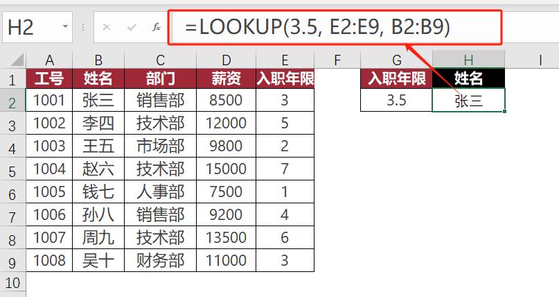 少一个“V”，强十倍功能！LOOKUP才是Excel隐藏的查找之王-趣帮office教程网