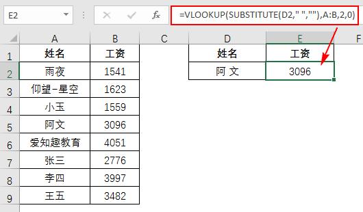 Excel数据空格捣乱，VLOOKUP函数报错？一招化解！-趣帮office教程网
