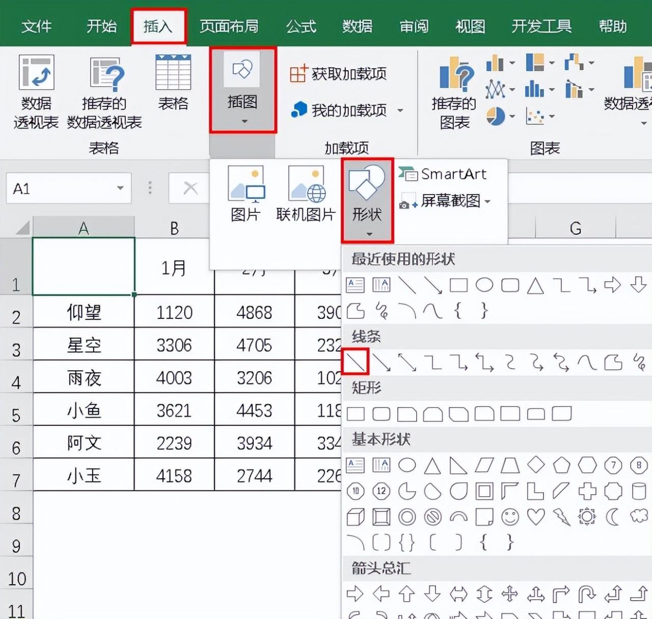 Excel斜线表头超绝玩法，10秒学会制作双栏、多栏表头-趣帮office教程网