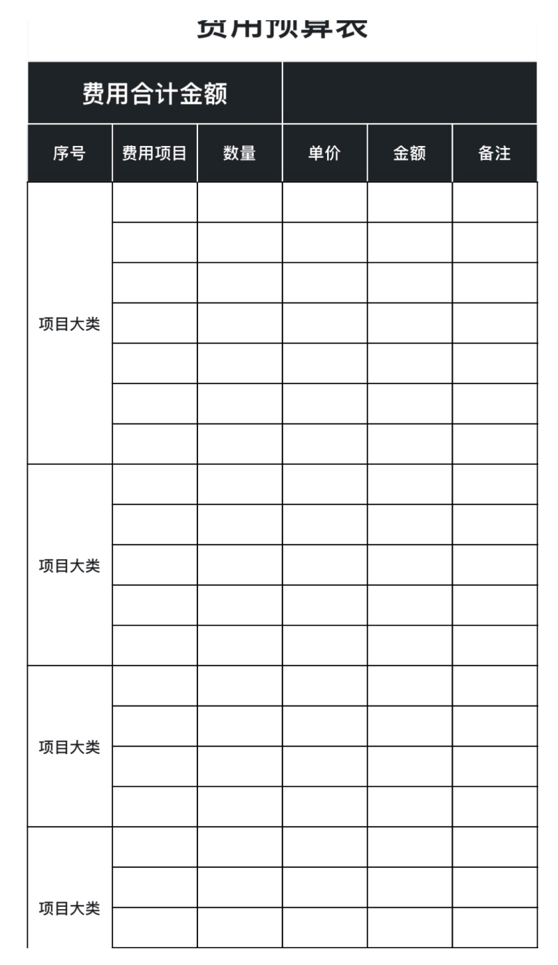这4个 Excel 模版一出,手写预算表瞬间被淘汰!-趣帮office教程网