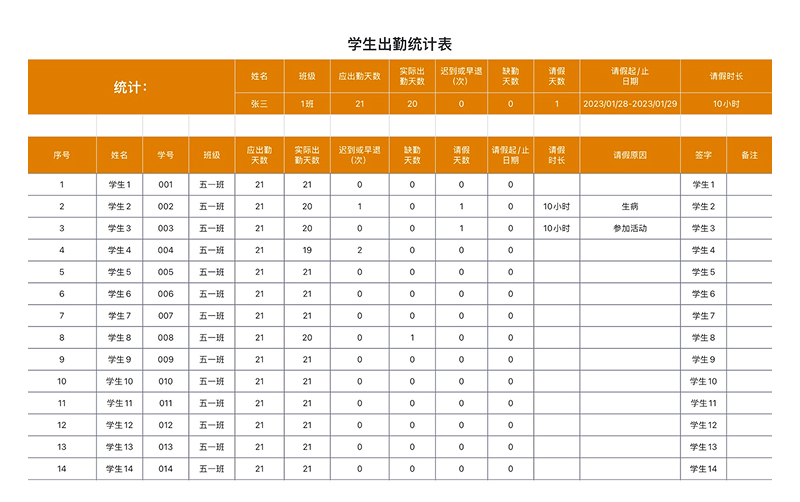 教师必备!学生出勤、教学计划等Excel模版免费获取-趣帮office教程网