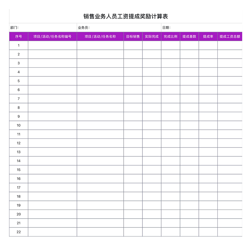 业绩、提成、通讯录全覆盖!销售部必备4大Excel模版盘点-趣帮office教程网