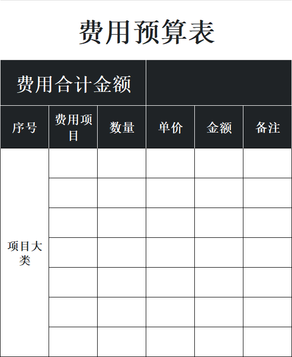 高效管控成本:费用预算Excel模板合集,可直接套用-趣帮office教程网