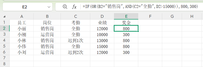 Excel多条件判断方法：3个常用的IF函数组合实用技巧-趣帮office教程网