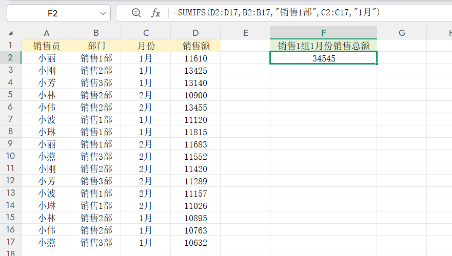 Excel人必会的4个统计函数公式，轻松搞定财务/HR数据统计-趣帮office教程网